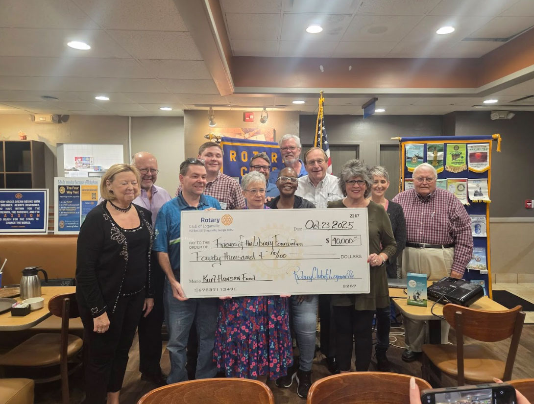 The Loganville Rotary Club’s Kurt Hansen Fund makes donation 